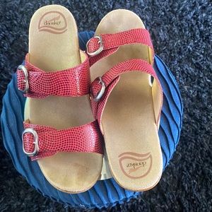 Womens size 9 leather sandals by Dansko
